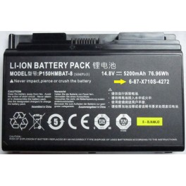 Clevo 6-87-X710S-4J72 Laptop Battery for  P170  P170HM